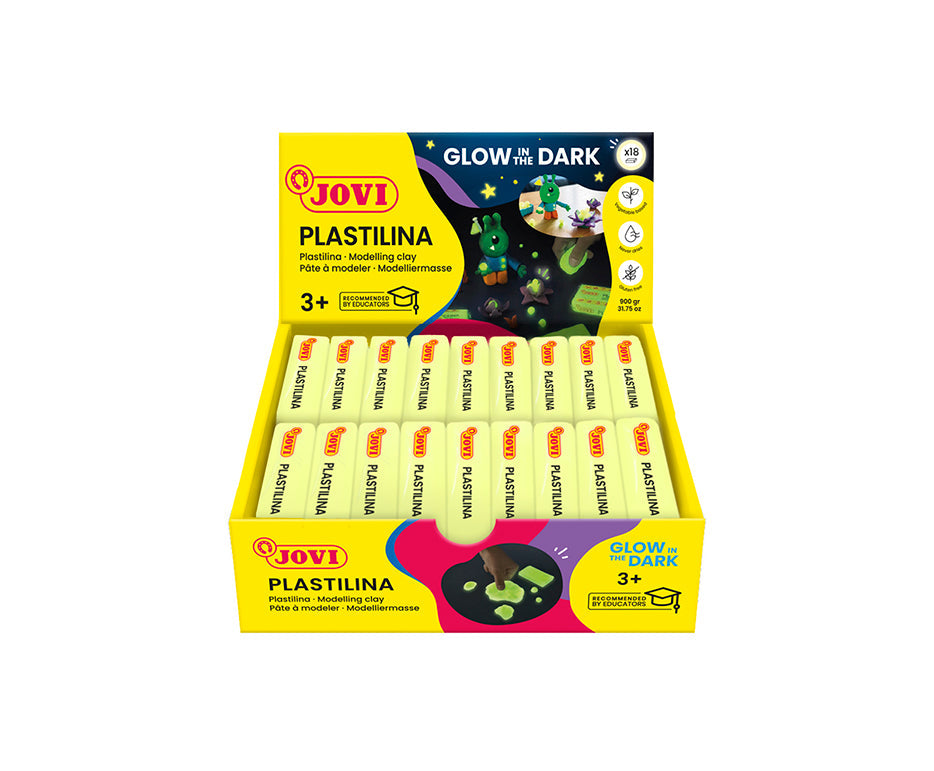 JOVI prirodni plastelin koji svijetli u mraku 18 x 50 g