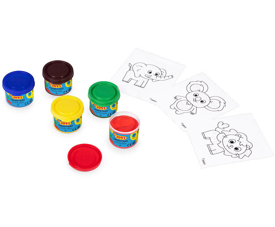 JOVI set boja za prste u kantici 5 x 35 ml sa šablonama