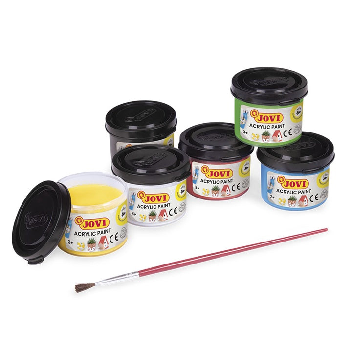 JOVI set akrilnih boja 6x35 ml + kist — slika 2