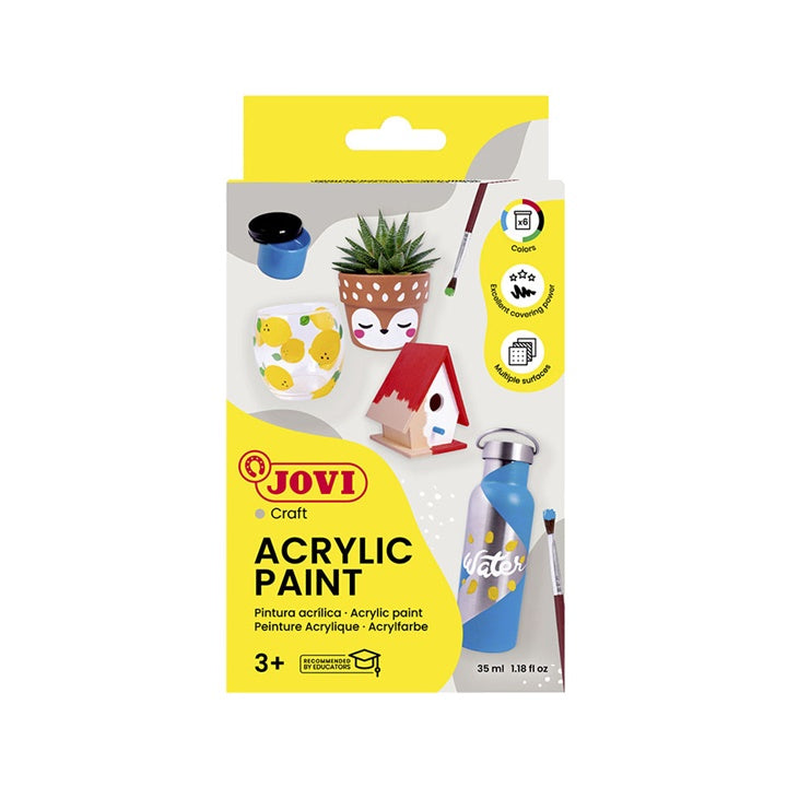 JOVI set akrilnih boja 6x35 ml + kist — slika 3