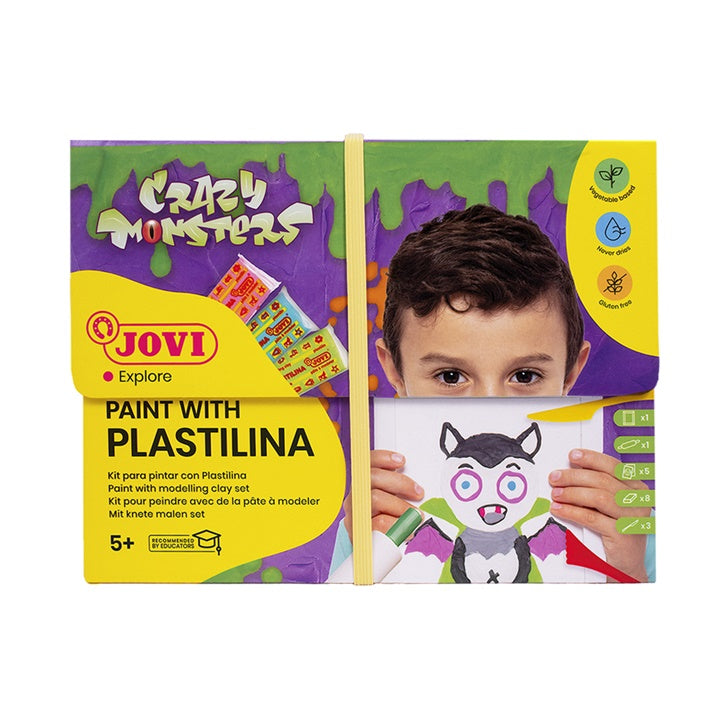 JOVI set Crazy Monsters - slikanje plastelinom — slika 1