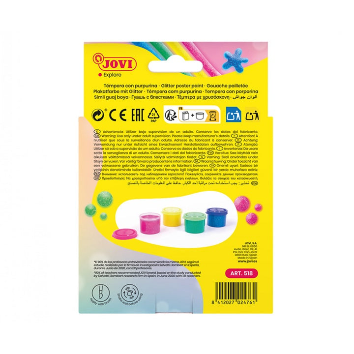 JOVI svjetlucave tempera boje 4x35 ml — slika 4