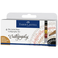 Set od četiri Faber-Castell Pitt kaligrafska pera za precizno ispisivanje i umjetničko crtanje.