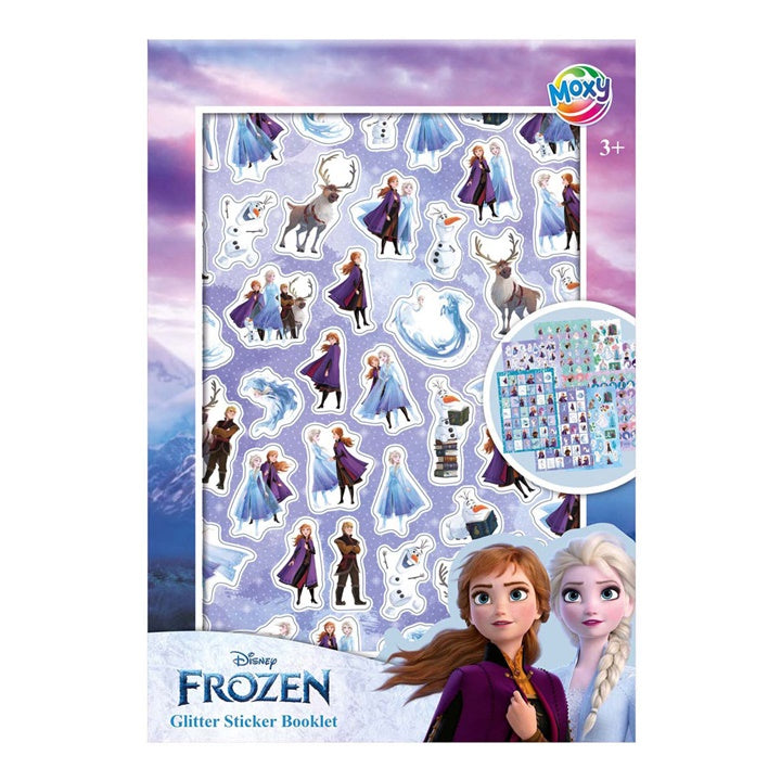 Knjiga svjetlucavih naljepnica Frozen A5 sa osam listova za kreativno ukrašavanje.