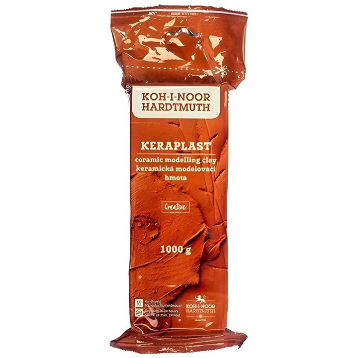 Modelarska masa KOH-I-NOOR Keraplast 1000 g – Terracotta