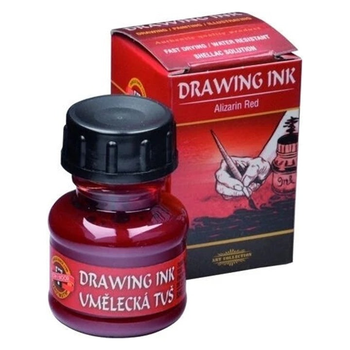 Umjetnički tuš KOH-I-NOOR, 20 g – 2320 Alizarin crvena