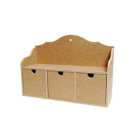 ROSA TALENT komoda s tri ladice za odlaganje umjetničkog pribora dimenzija 33x10.5x23 cm od MDF materijala.