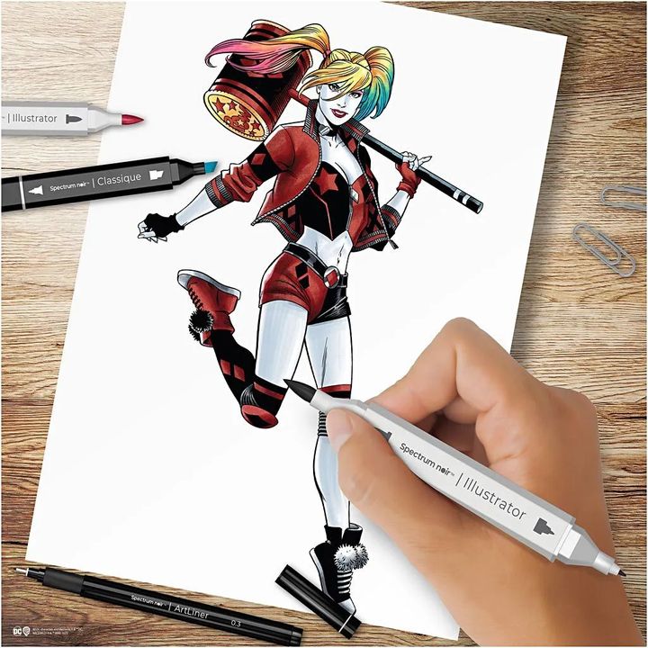 Komplet za ilustraciju HARLEY QUINN — slika 3