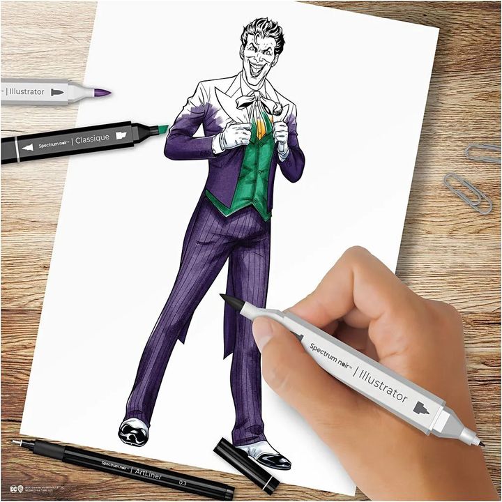 Komplet za ilustraciju HEROES AND VILLAINS : THE JOKER — slika 3