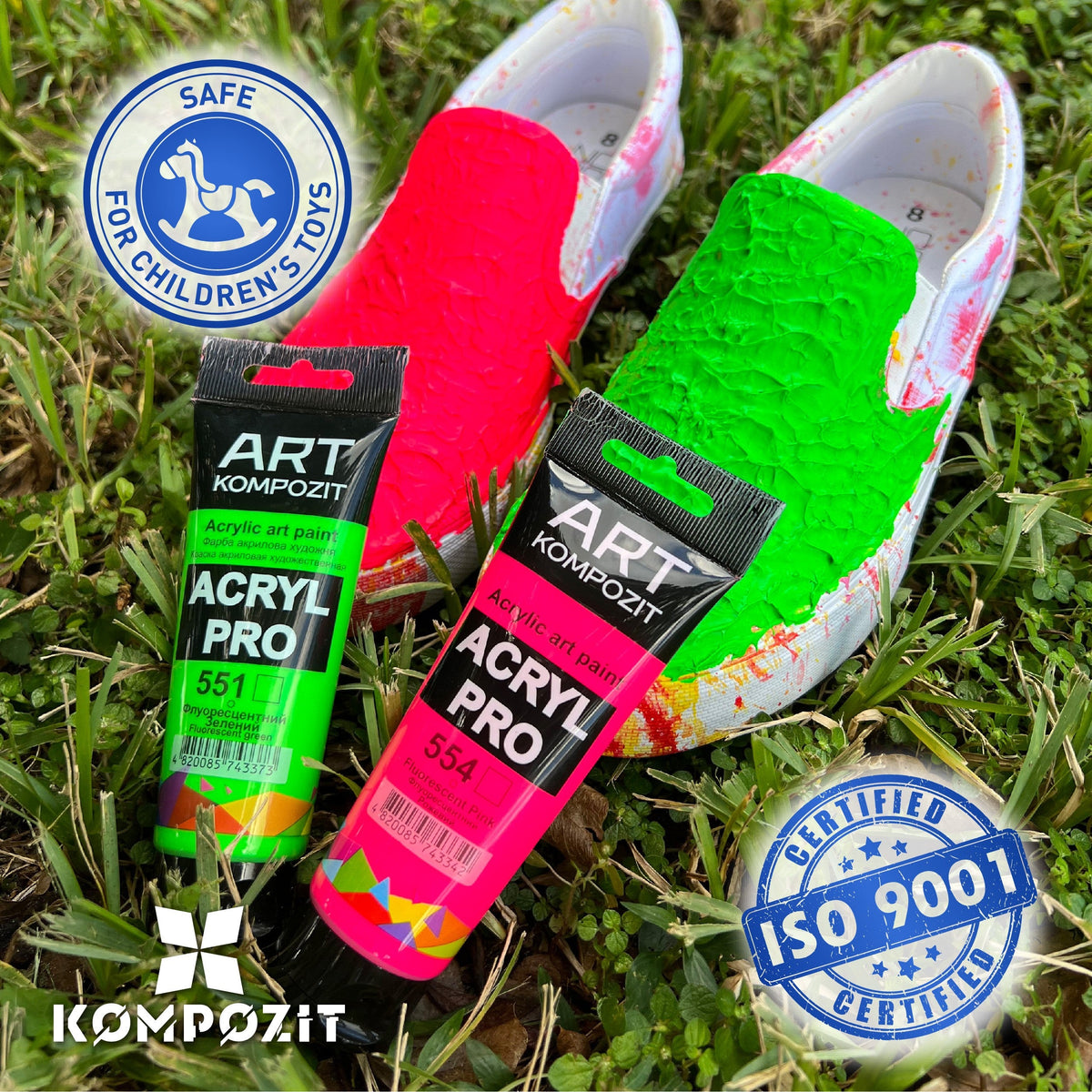 Fluorescentna akrilna boja ACRYL PRO ART Kompozit 75 ml