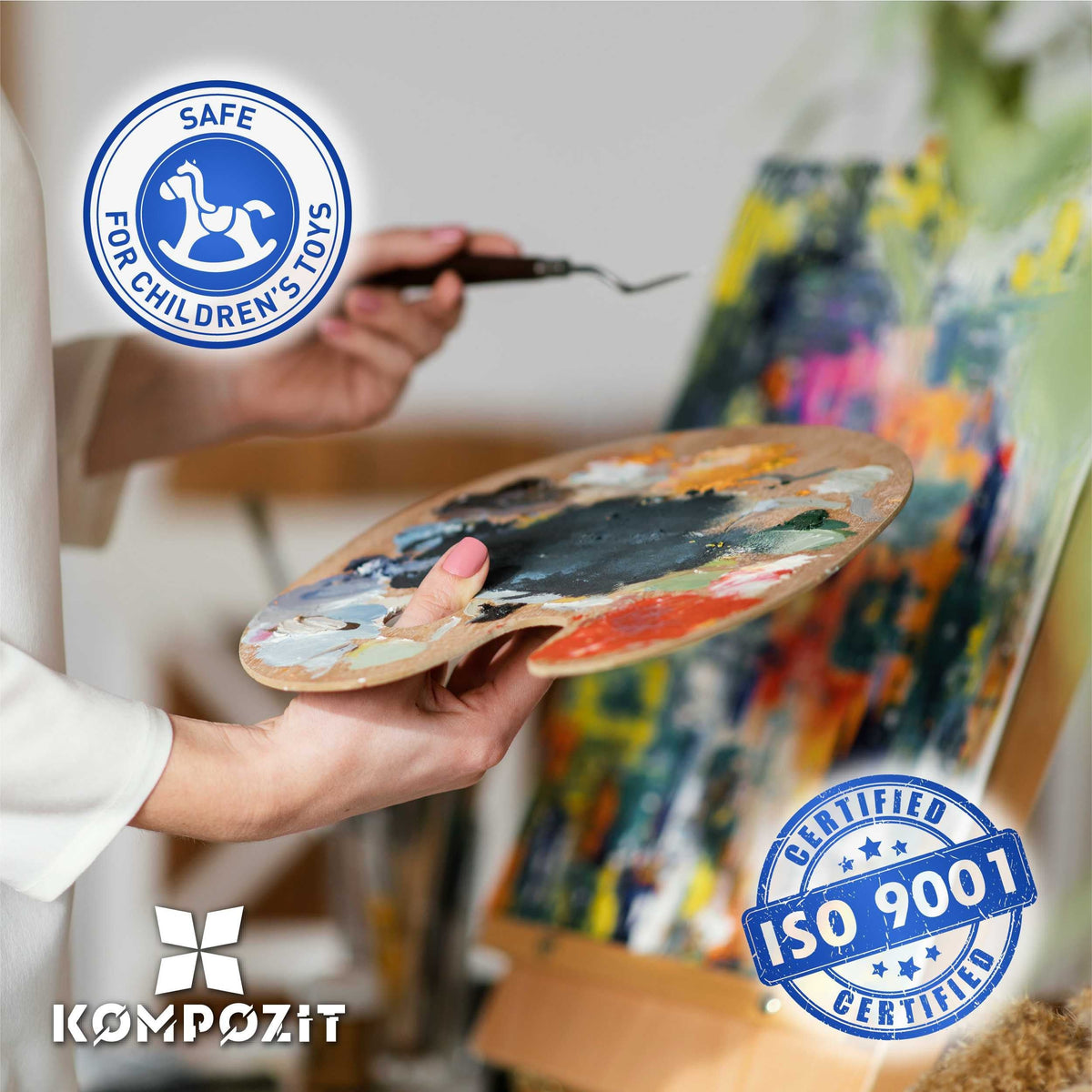 Set akrilnih boja ACRYL PRO Kompozit 12x20 ml