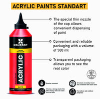 Akrilna boja Kompozit STANDART Fluorescent 500 ml