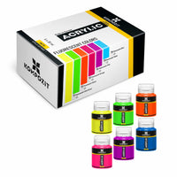 Set akrilnih boja Kompozit STANDART Fluorescent 6 x 20 ml