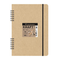 Kraft skicovací blok CLAIREFONTAINE 115 g/m² A5 – A4 - 80 listov