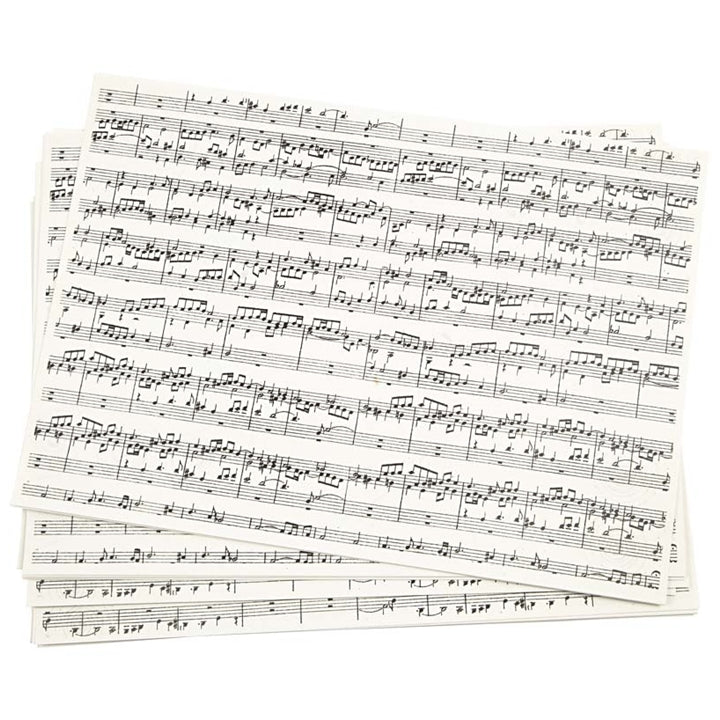 Kreativni papir s muzićkim printom A4