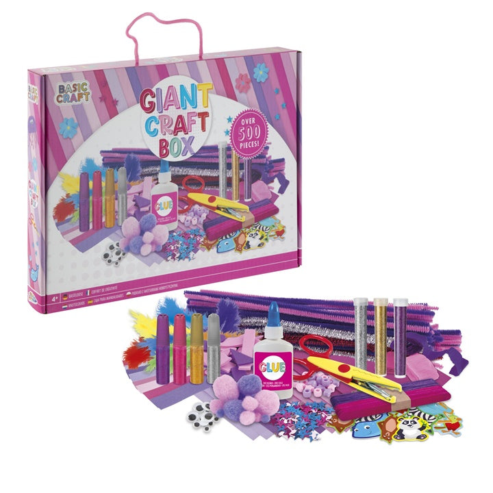 Dijete se igra sa Giant Craft Box setom od 500 komada za izradu unikatnih rukotvorina