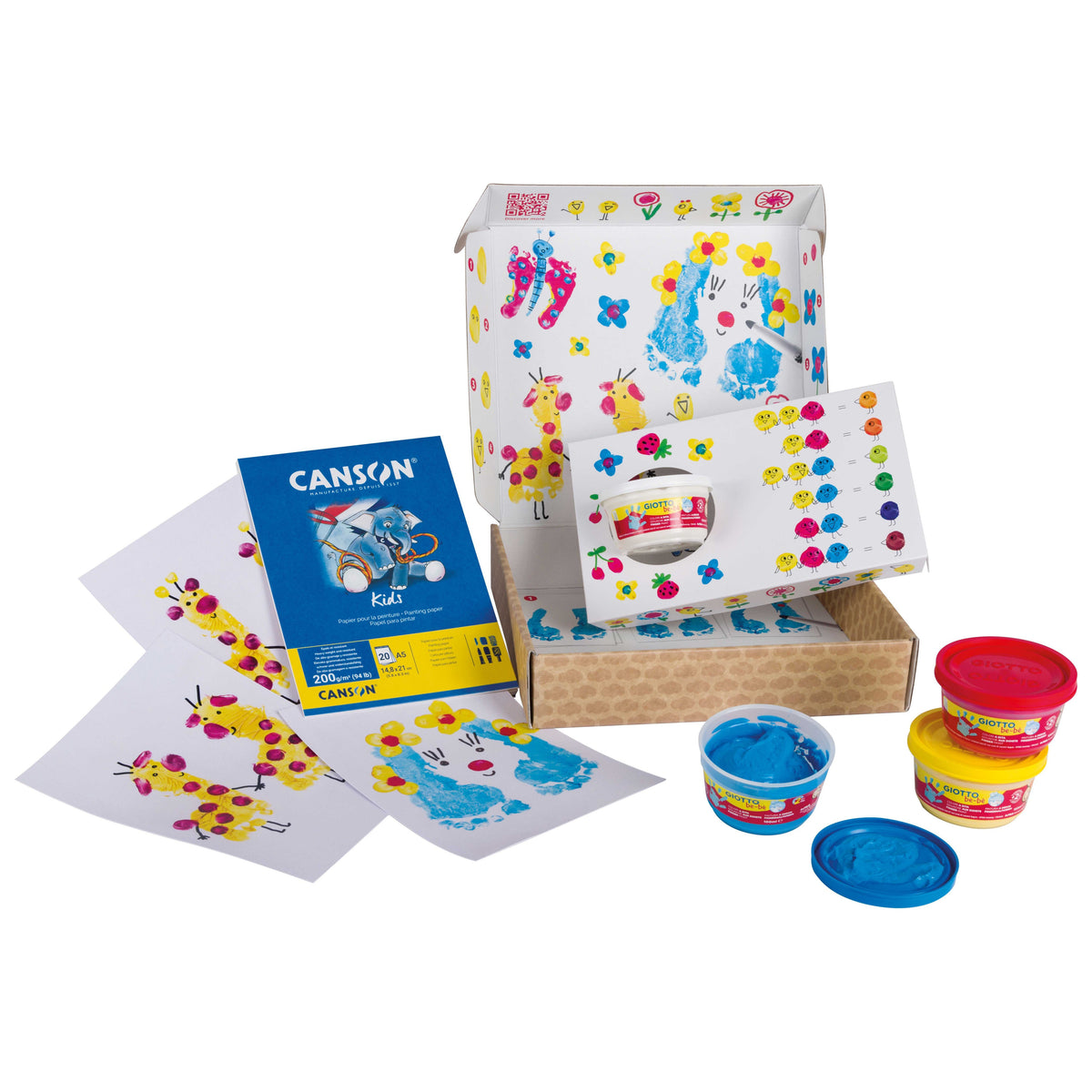 Kreativni set GIOTTO be-bè My Little Feet za otiske ruku i nogu – 5 kom