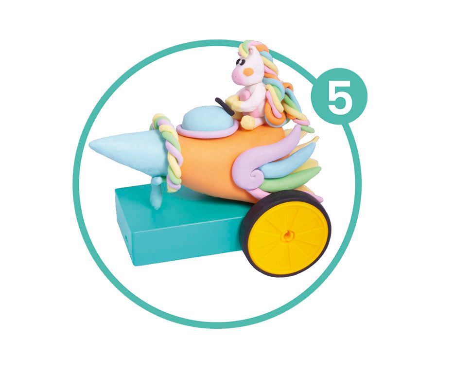 Kreativni set za modeliranje JOVI Tech Crazy Cars Fantazija 14 kom
