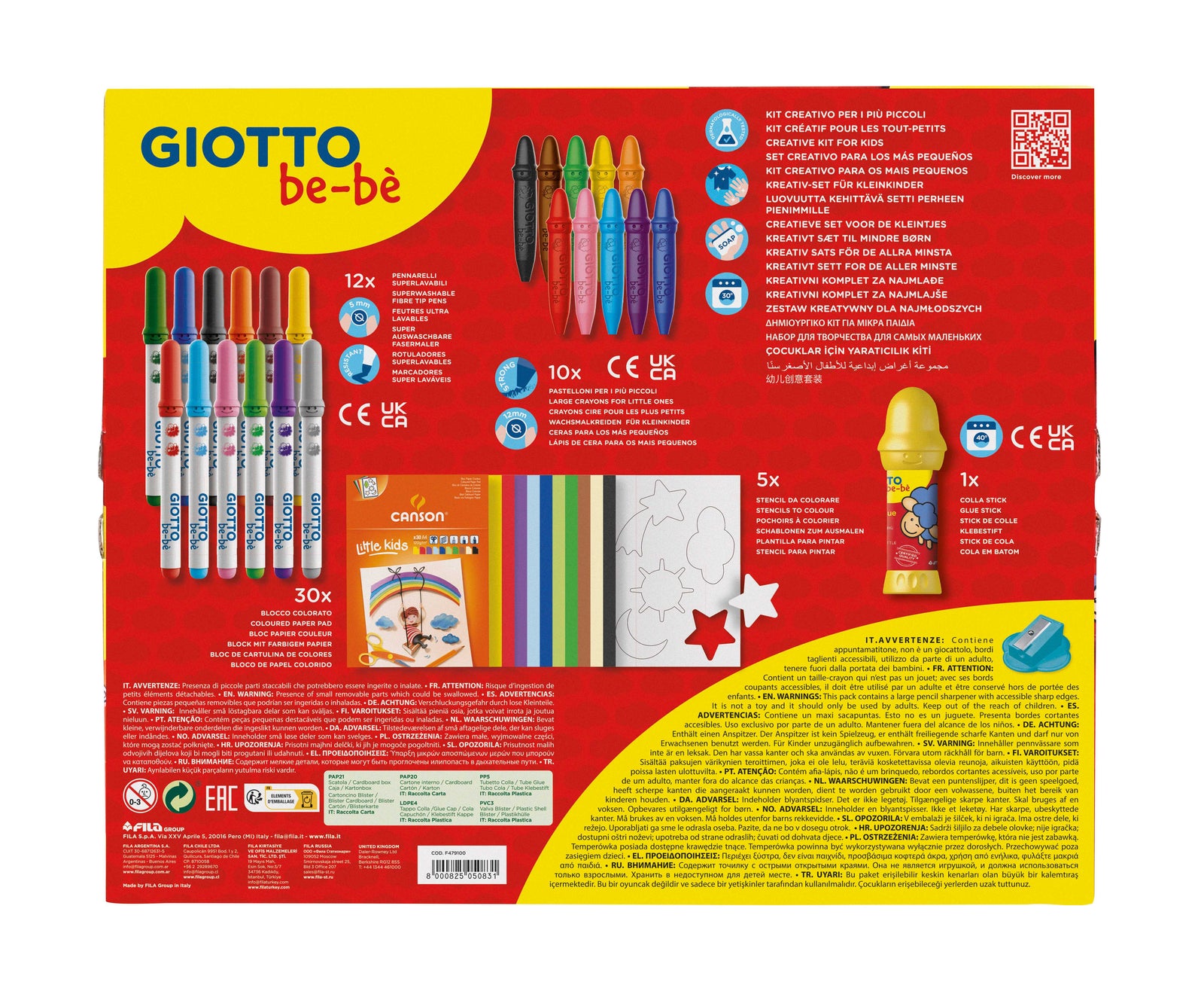 Kreativni set za stvaranje GIOTTO be-bè Little Creations 58 kom
