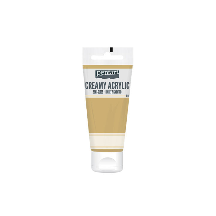 Kremasta polusijajna akrilna boja Pentart 60 ml - izaberite nijansu — slika 23