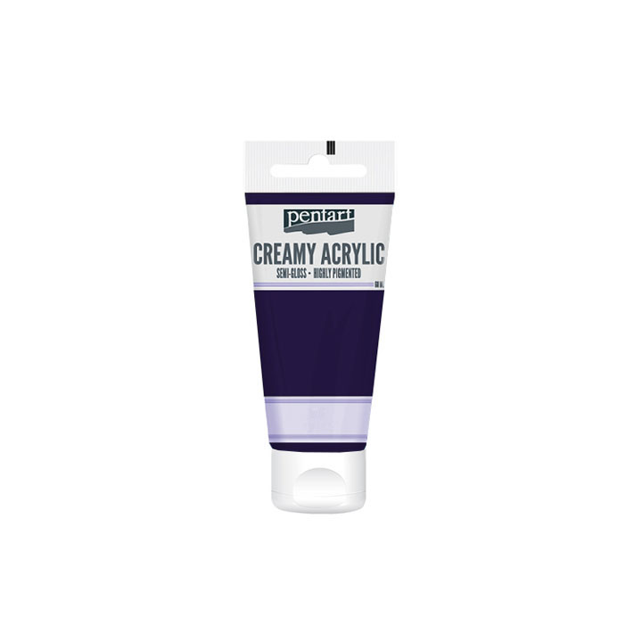 Kremasta polusijajna akrilna boja Pentart 60 ml - izaberite nijansu — slika 21