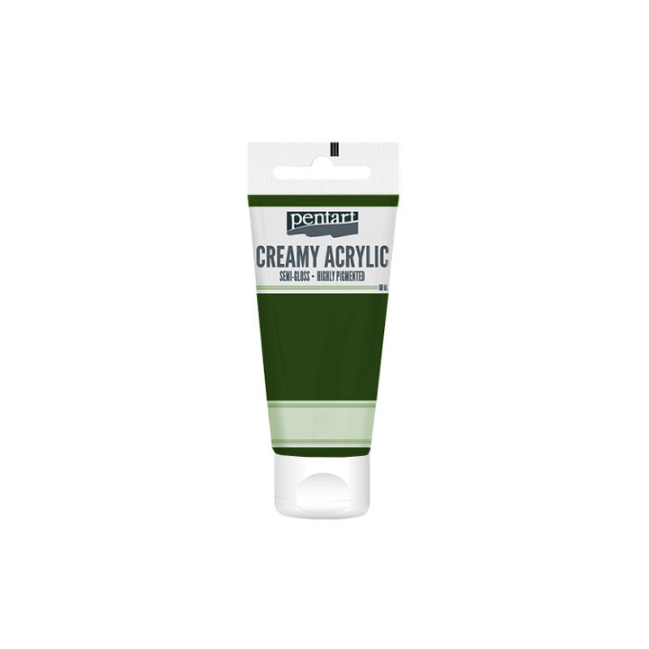 Kremasta polusijajna akrilna boja Pentart 60 ml - izaberite nijansu — slika 33