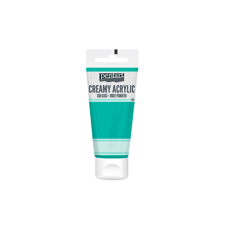 Kremasta polusijajna akrilna boja Pentart 60 ml - izaberite nijansu — slika 31