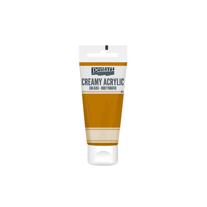 Kremasta polusijajna akrilna boja Pentart 60 ml - izaberite nijansu — slika 2