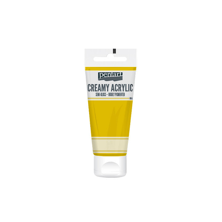 Kremasta polusijajna akrilna boja Pentart 60 ml - izaberite nijansu — slika 17