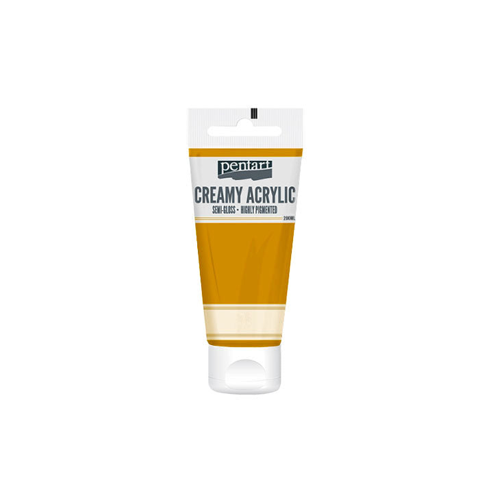 Kremasta polusjajna akrilna boja Pentart 200 ml - izaberi nijansu — slika 23