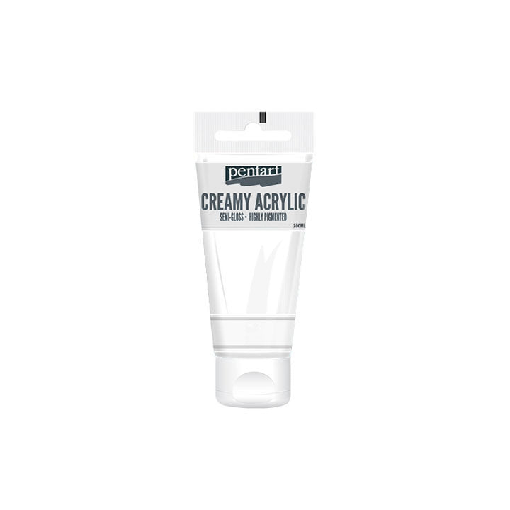 Kremasta polusjajna akrilna boja Pentart 200 ml - izaberi nijansu — slika 2
