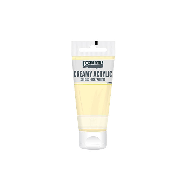 Kremasta polusjajna akrilna boja Pentart 200 ml - izaberi nijansu — slika 21