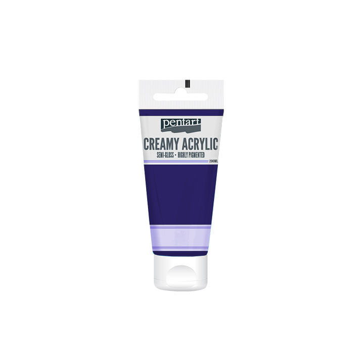 Kremasta polusjajna akrilna boja Pentart 200 ml - izaberi nijansu — slika 15