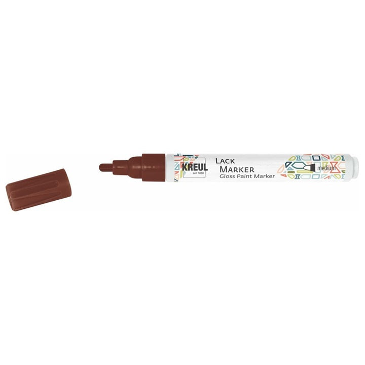 Sjajni lak marker Kreul medium – čierna