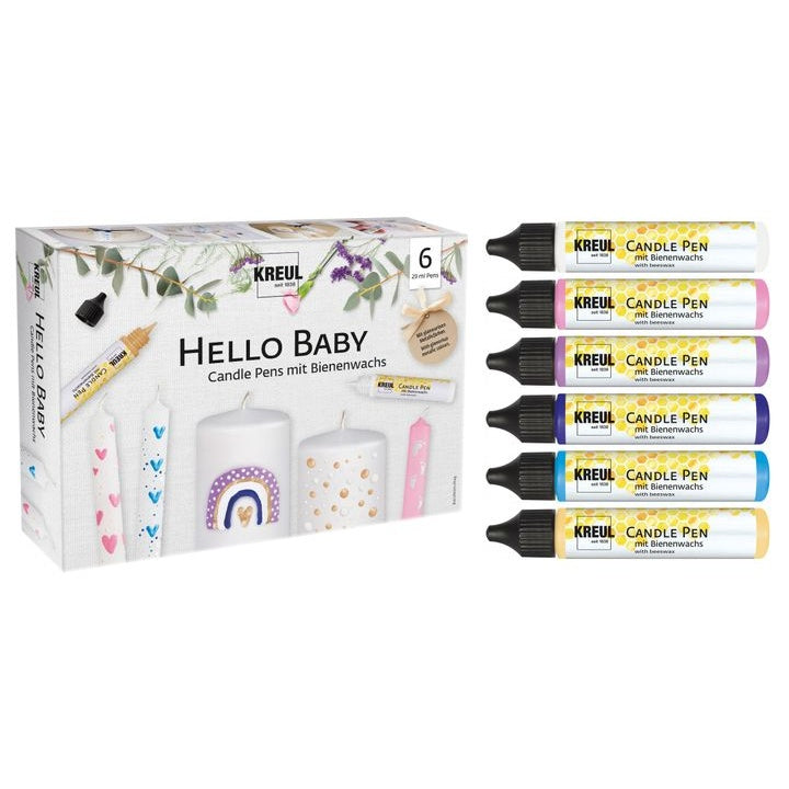 KREUL Set 6 x 25 ml olovaka za svijeće Hello Baby u originalnom pakovanju