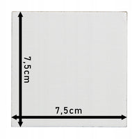 Kvadratno platno na lepenki s magnetom Phoenix 7,5 x 7,5 cm, 4 kom.