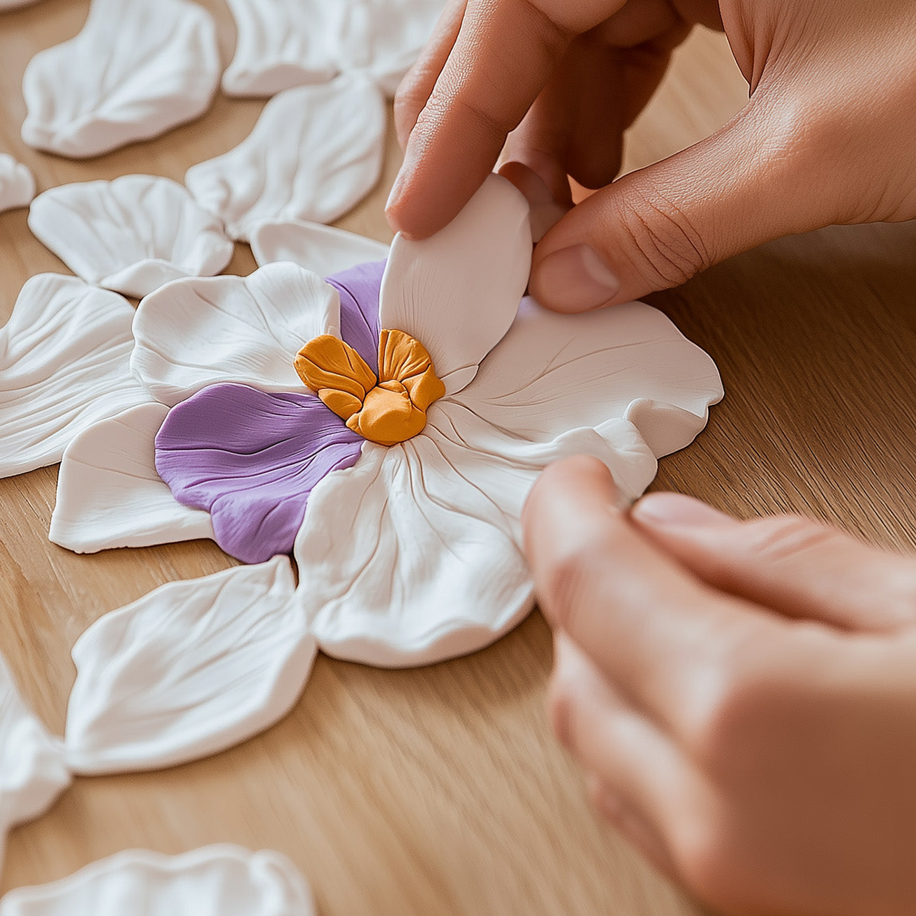 Detaljan prikaz etikete na pakovanju ARTMIE Cloudy Clay mase za modeliranje.