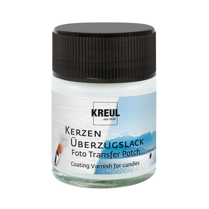 Bočica KREUL Foto Transfer Potch laka za svijeće od 50 ml za kreativno ukrašavanje.