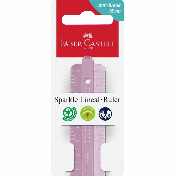 Set raznobojnih Sparkle flexi Trend lenjira različitih dužina za kreativne školske projekte.