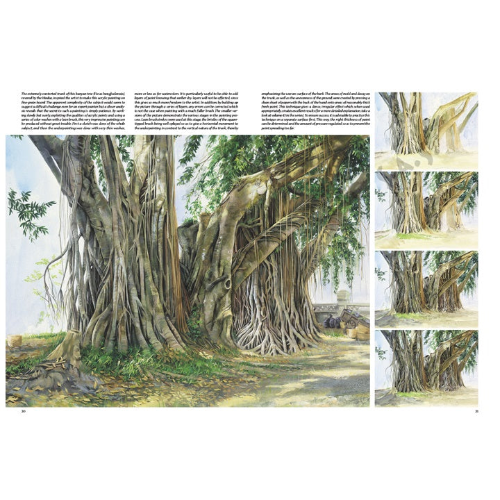 Uputstvo za sjenčenje stabala iz Leonardo Collection 45 Drveće i lišće.