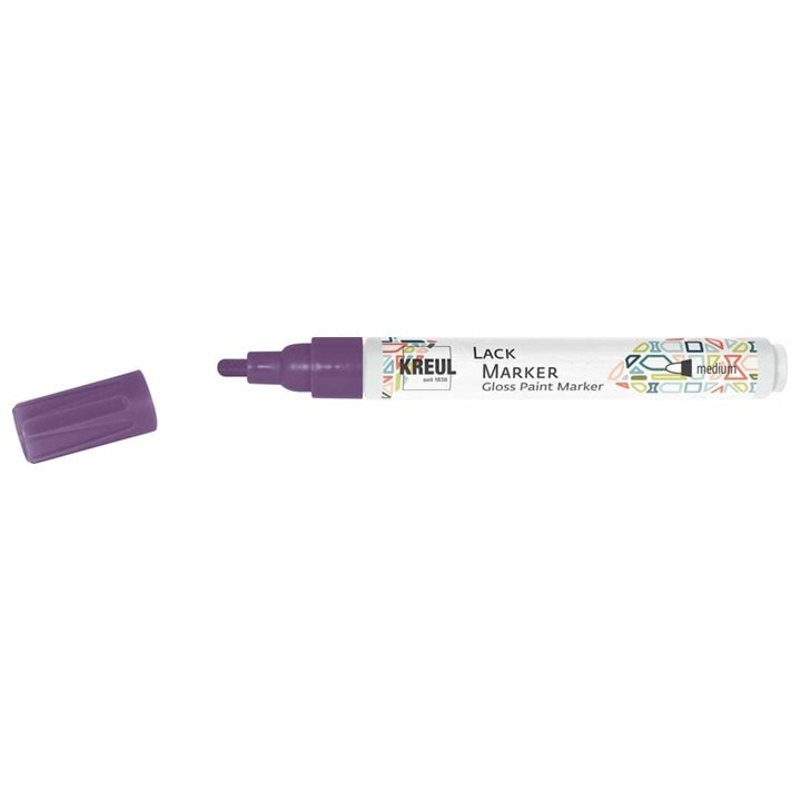 Sjajni lak marker Kreul medium – ljubičasta