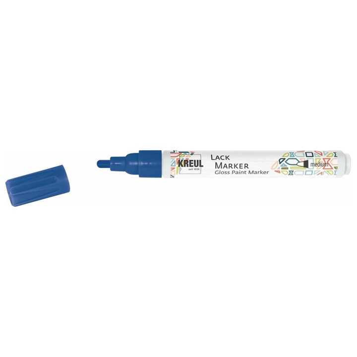 Sjajni lak marker Kreul medium – plava