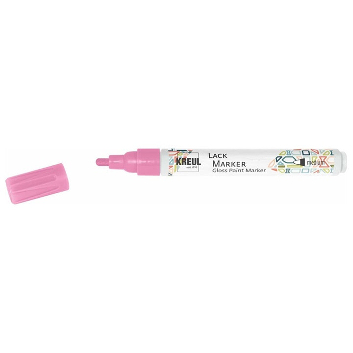 Sjajni lak marker Kreul medium – Roza