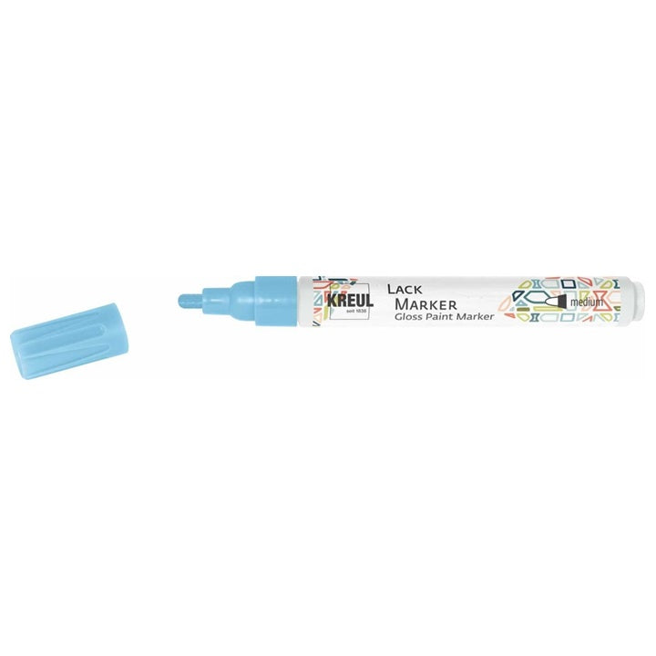 Sjajni lak marker Kreul medium – svijetlo plava