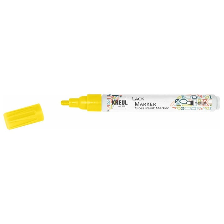 Sjajni lak marker Kreul medium – žuta