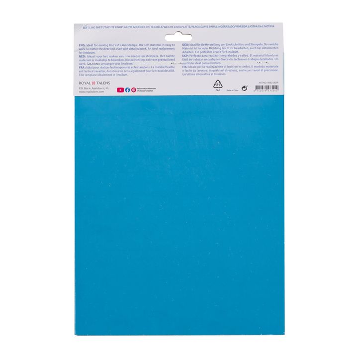 Linoleum blue soft 23 x 30 cm — slika 3