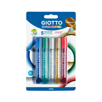 Ljepilo sa šljokicama GIOTTO Glitter Glue metalik boje 5 x 10 g