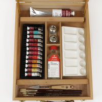 LUKAS 1862 set uljanih boja u drvenom koferu 12 x 10 ml s priborom