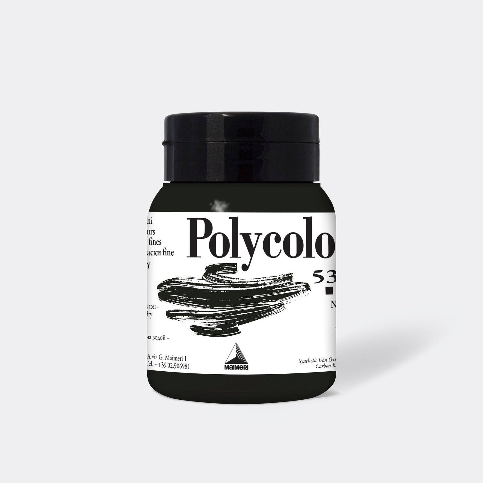Fina akrilna boja MAIMERI Polycolor 500 ml – Crna