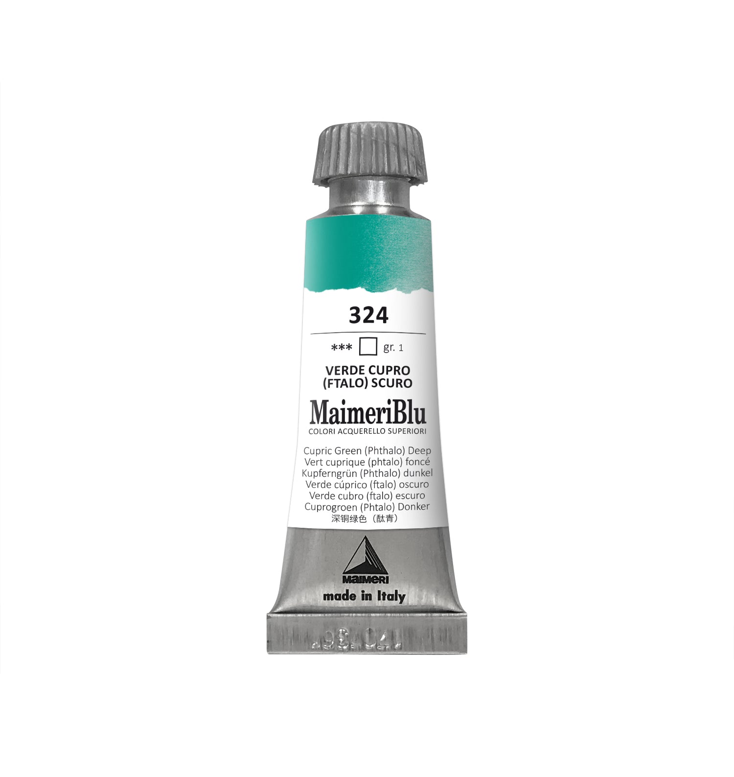 Profesionalna akvarel boja MAIMERI Maimeri Blu 12 ml – Bakarno zelena tamna